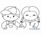 画可爱的小公主